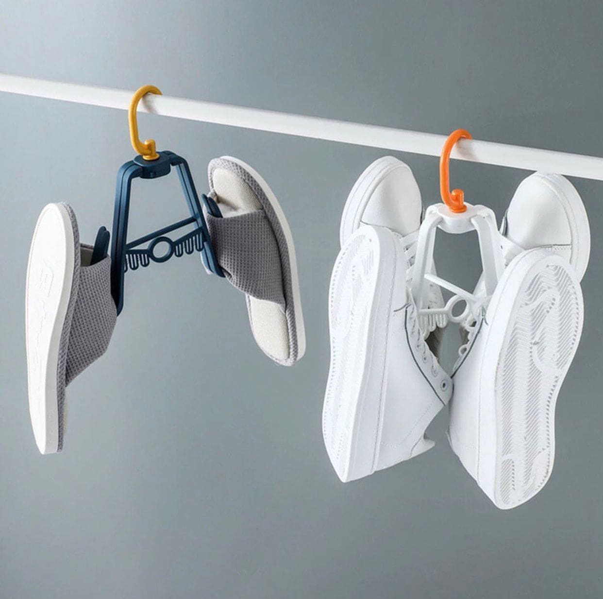 Multipurpose Plastic Shoe Drying Rack, Windproof Clothes Holder, Sandals Hook Home Organizing Tool Multipurpose Plastic Shoe Drying Rack, Windproof Clothes Holder, Sandals Hook Home Organizing Tool